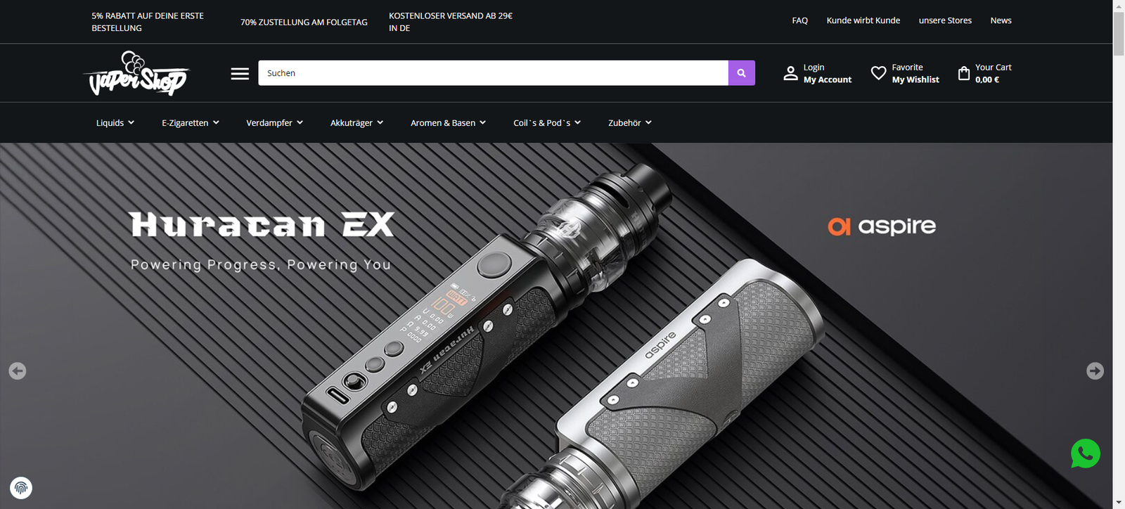 JTL Shop for Premium E-Cigarette